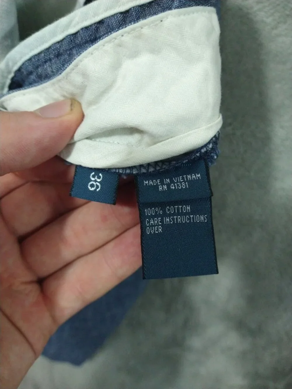Polo Ralph Lauren Shorts Mens 36 Blue Chino Straight Fit Button Fly Flat Front